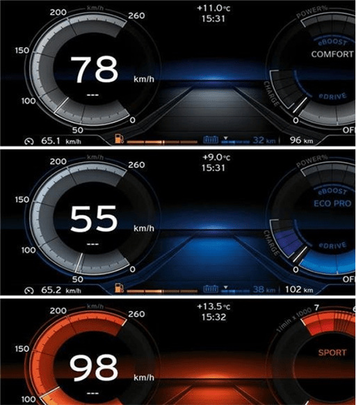 CGI studio used in LCD panel design on BMW i8